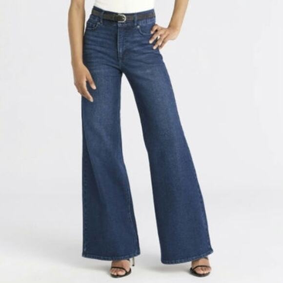 sofia by sofia vergara Denim - Sofia by Sofia Vergara Margot Wide Leg Jeans Women's Sz 12 Stretch High Rise NWT